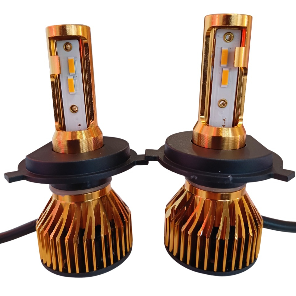 Ampoule de phare auto Lenzo modèle L40, culot H4, lot de 2