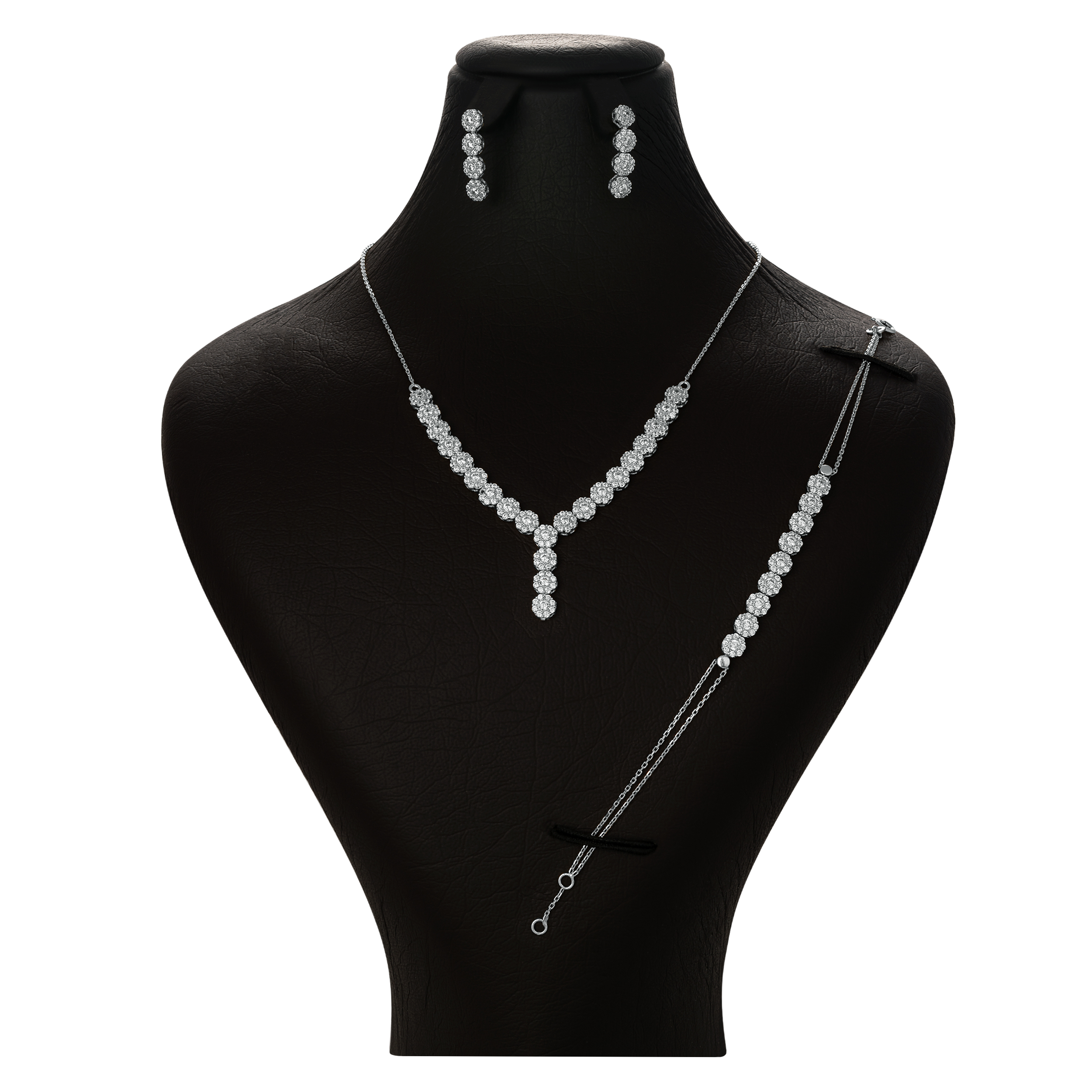 Medio set de joyería para mujer en oro de 18K Javaheri Son, modelo 5457