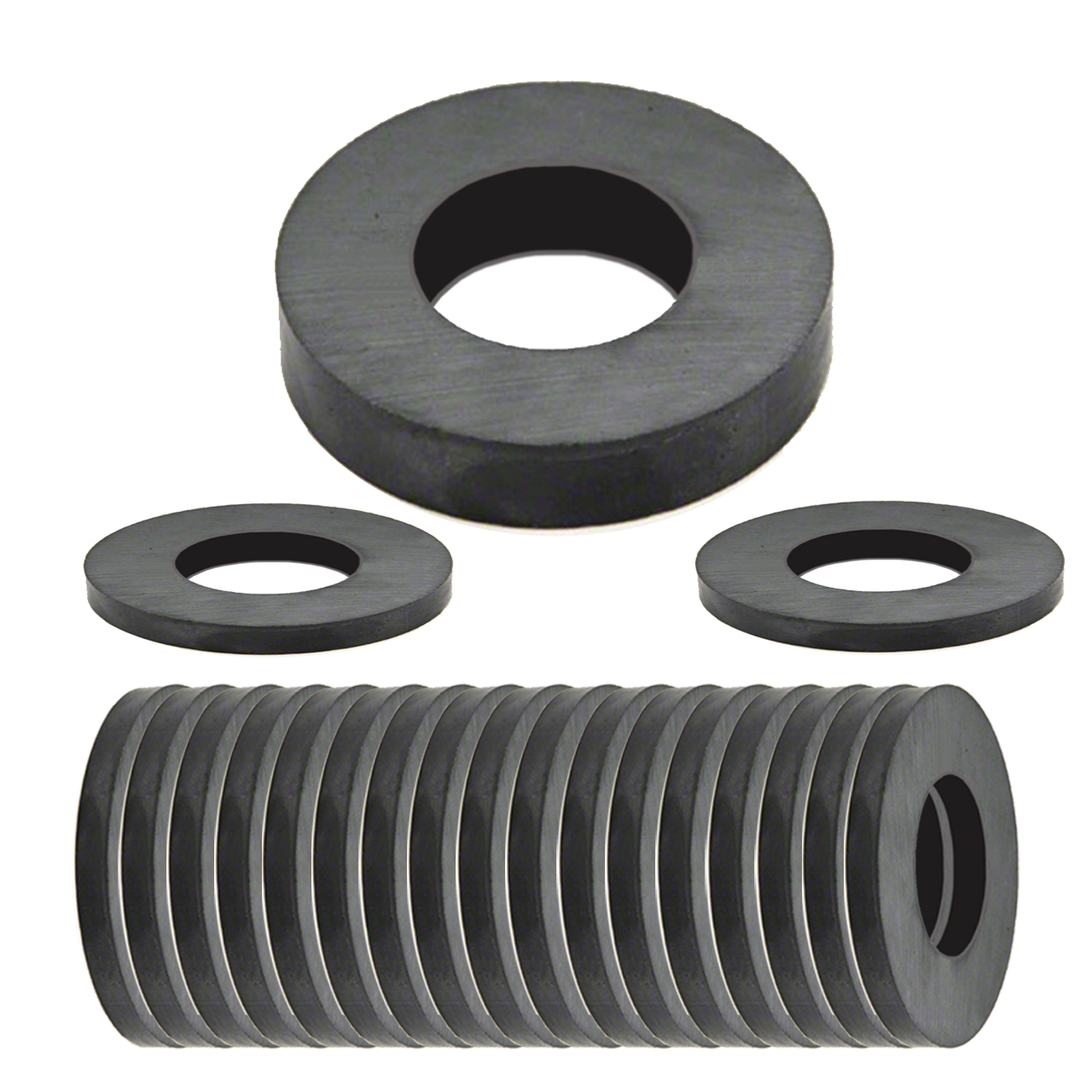 Keramik-Ferrit-Ringmagnet, 20 Stk. Packung