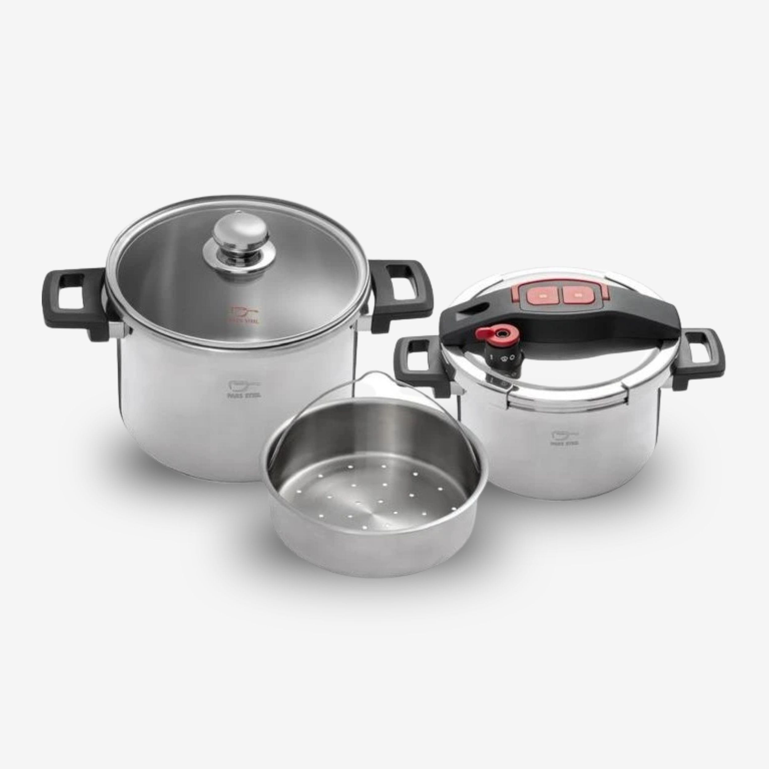 Twin Pressure Cooker Set Pars Steel Clipso 4L and 6L