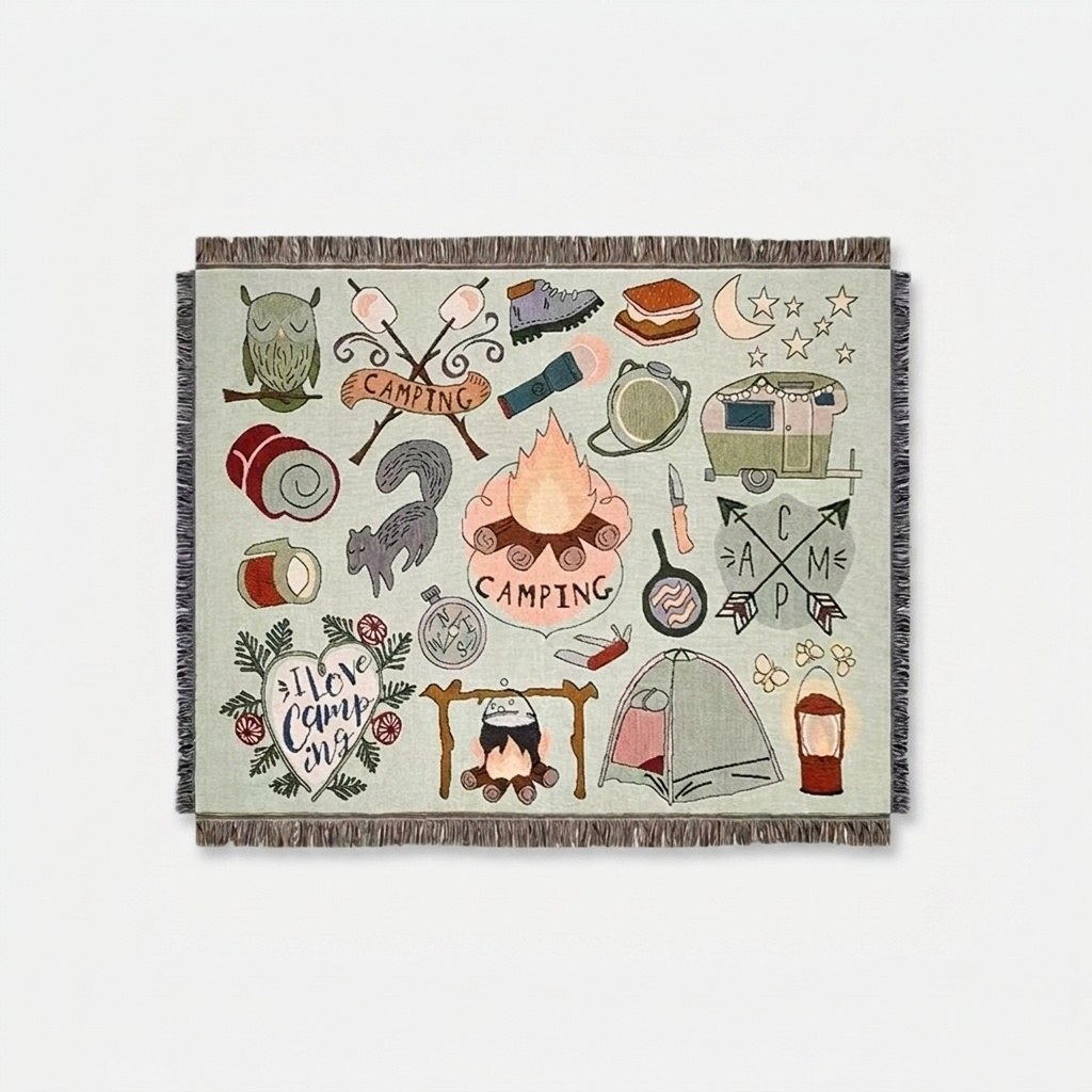 トラベルブランケット Campingタイプ 160×220cm