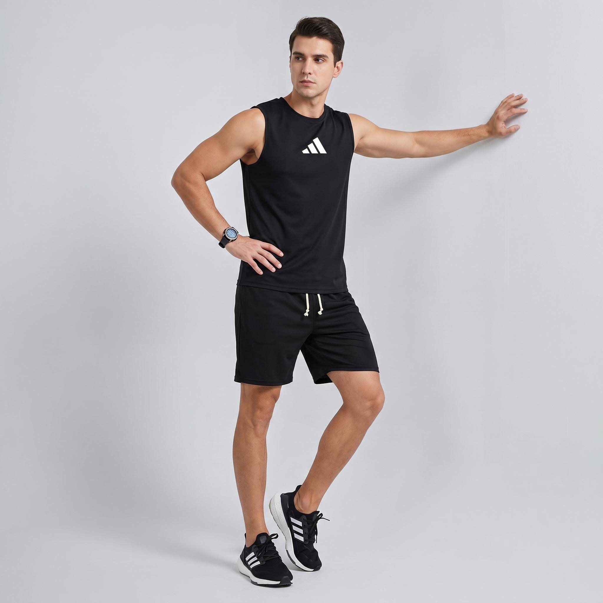 Herren Sport-Set aus Tanktop und Shorts, Modell SMP