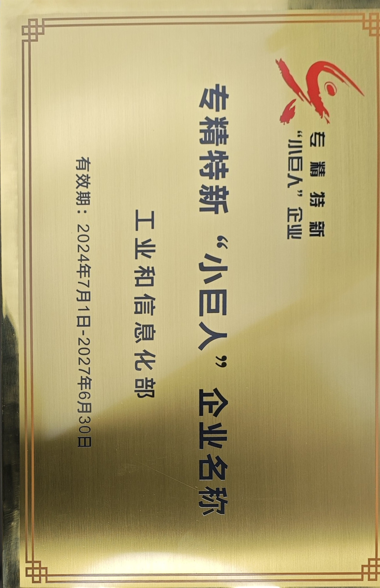 1.国家级专精特新小巨人企业