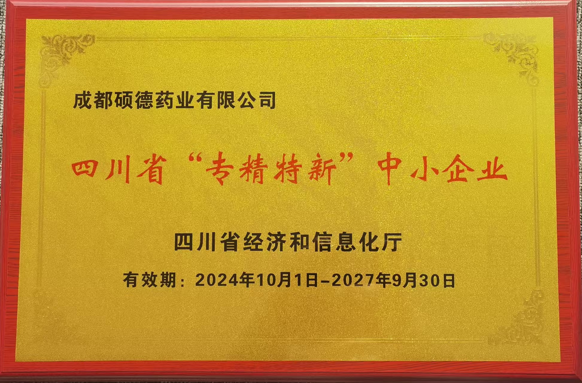 四川省专精特新中小企业