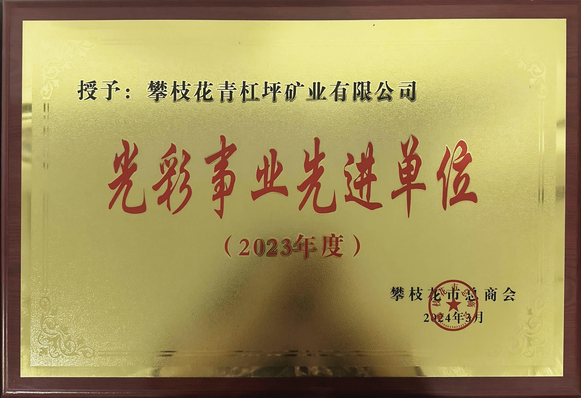 2023年光彩事业先进单位