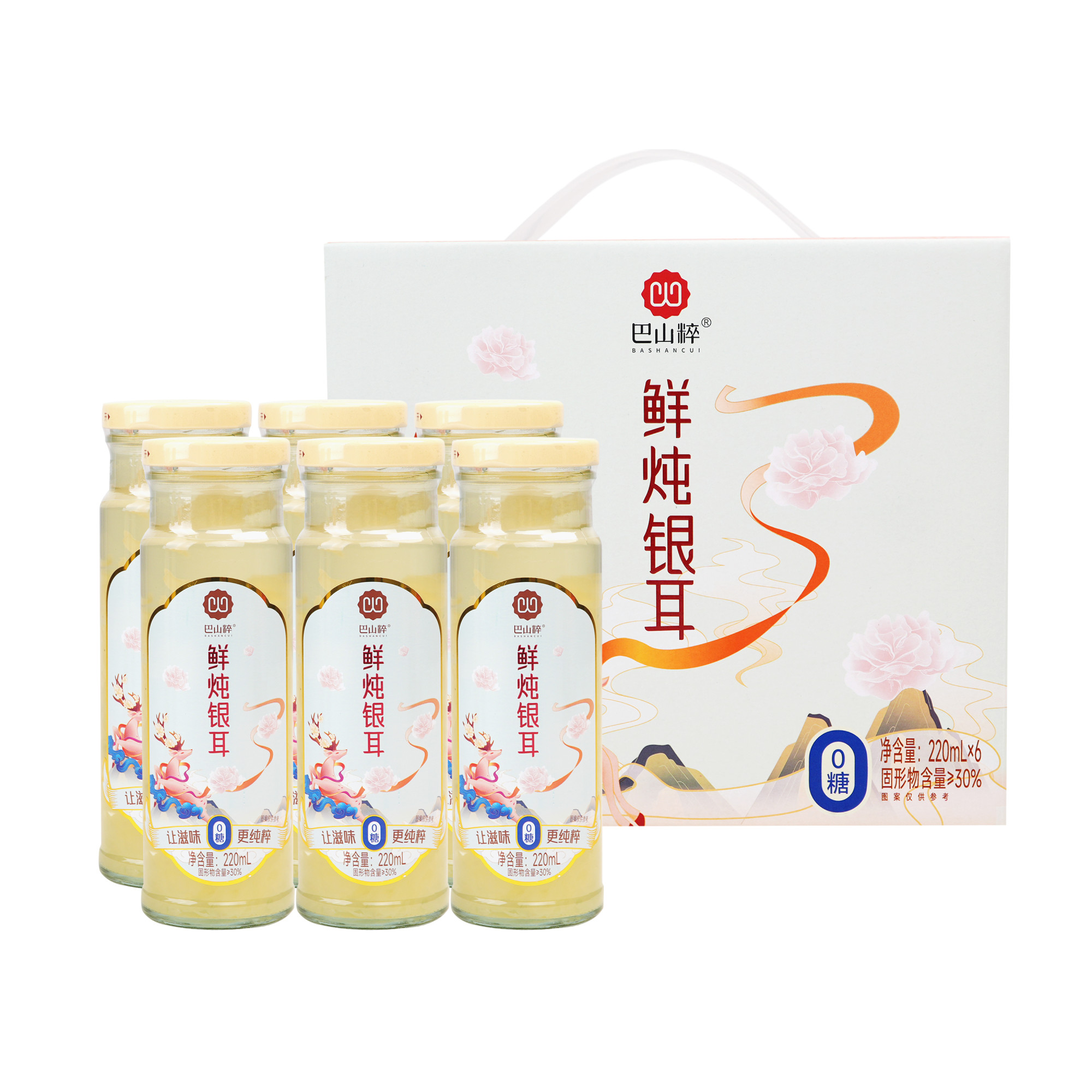 قارچ سفید تازه پخته بدون شکر (220ml×6 بطری)