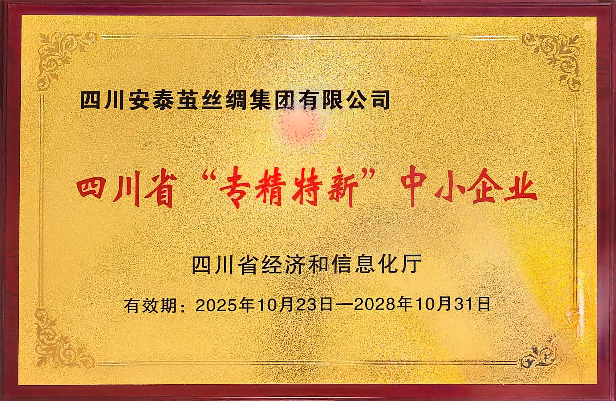 四川省”专精特新“中小企业2025.10.23-2028.10.31 (2)