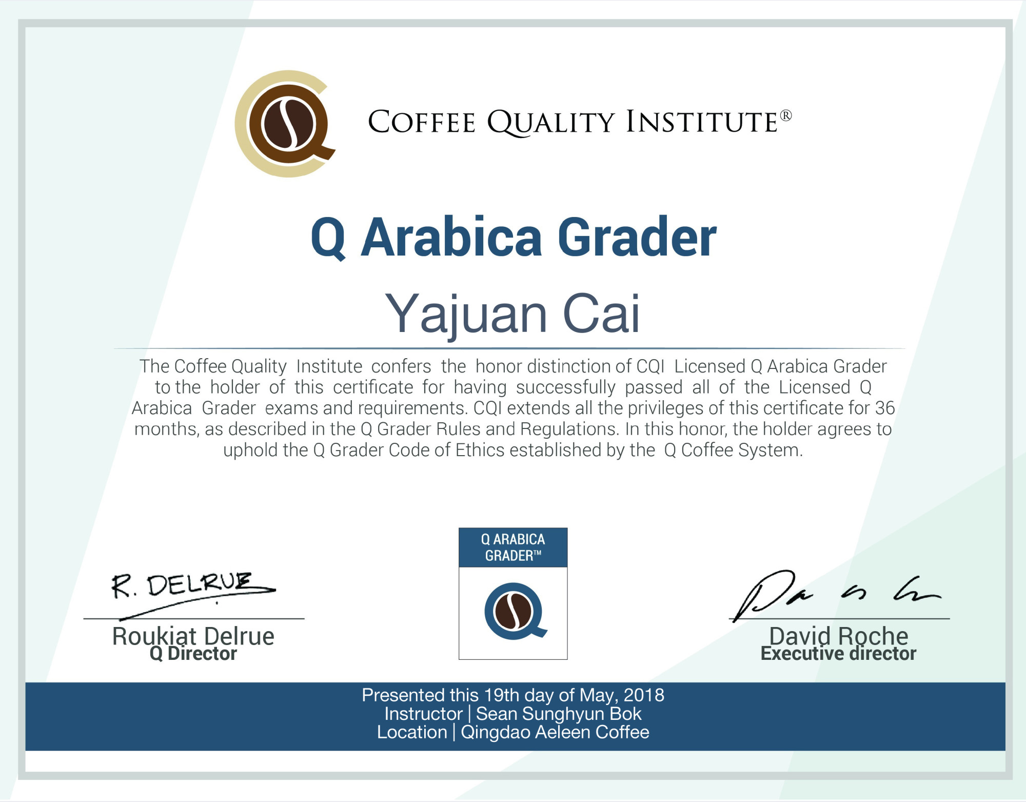 CQI 阿拉比卡 Q Grader 咖啡品质鉴定师