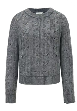 Nahtlose Classic Cable-Serie Woll-/Kaschmir-Pullover