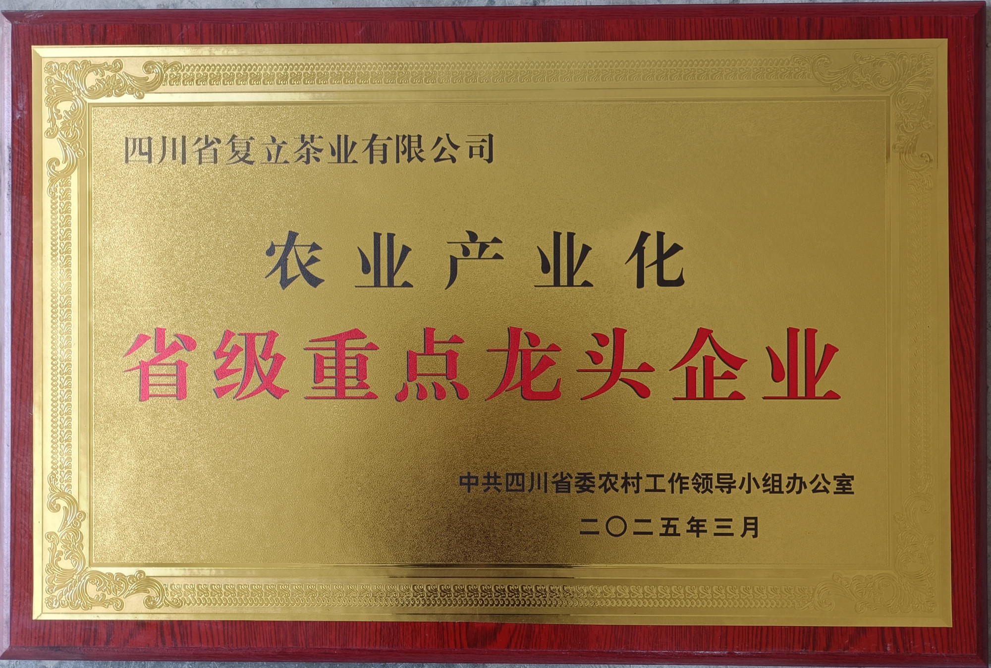 2025省级重点龙头企业