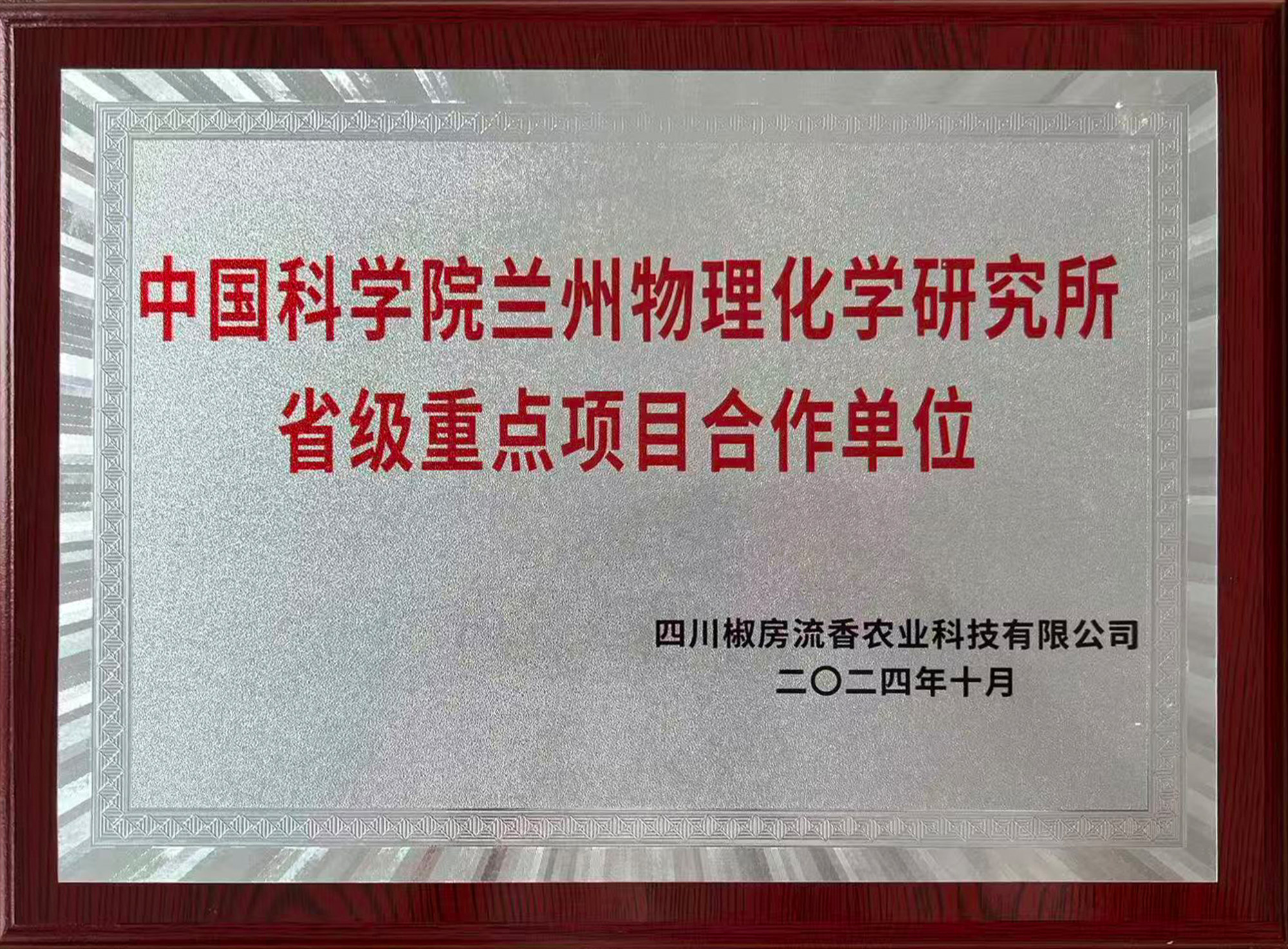 中国科学院兰州物理化学研究所省级重点项目合作单位
