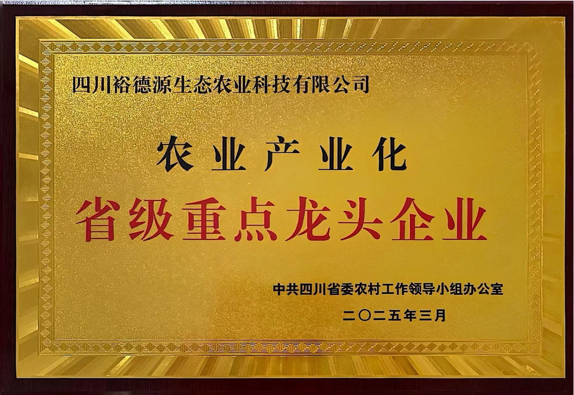 省级重点龙头企业