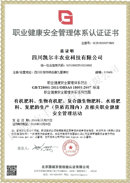 04_职业健康体系认证证书