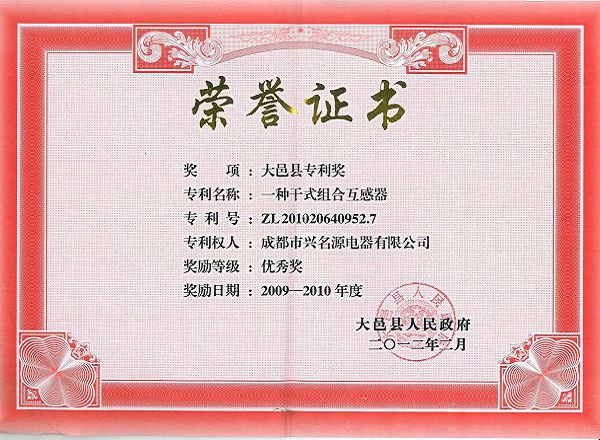 15_大邑县专利奖