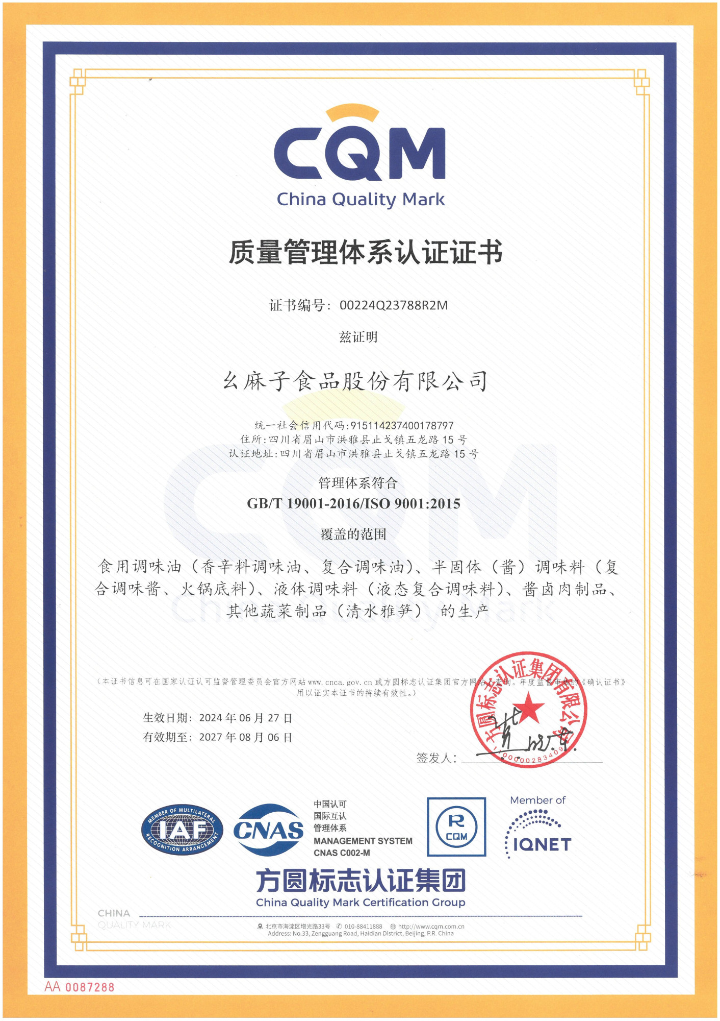 ISO 9001中文