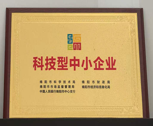 科技型中小企业证书